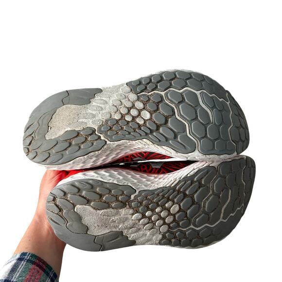 New Balance Black and Red Athletic Shoes - Picture 4 of 7